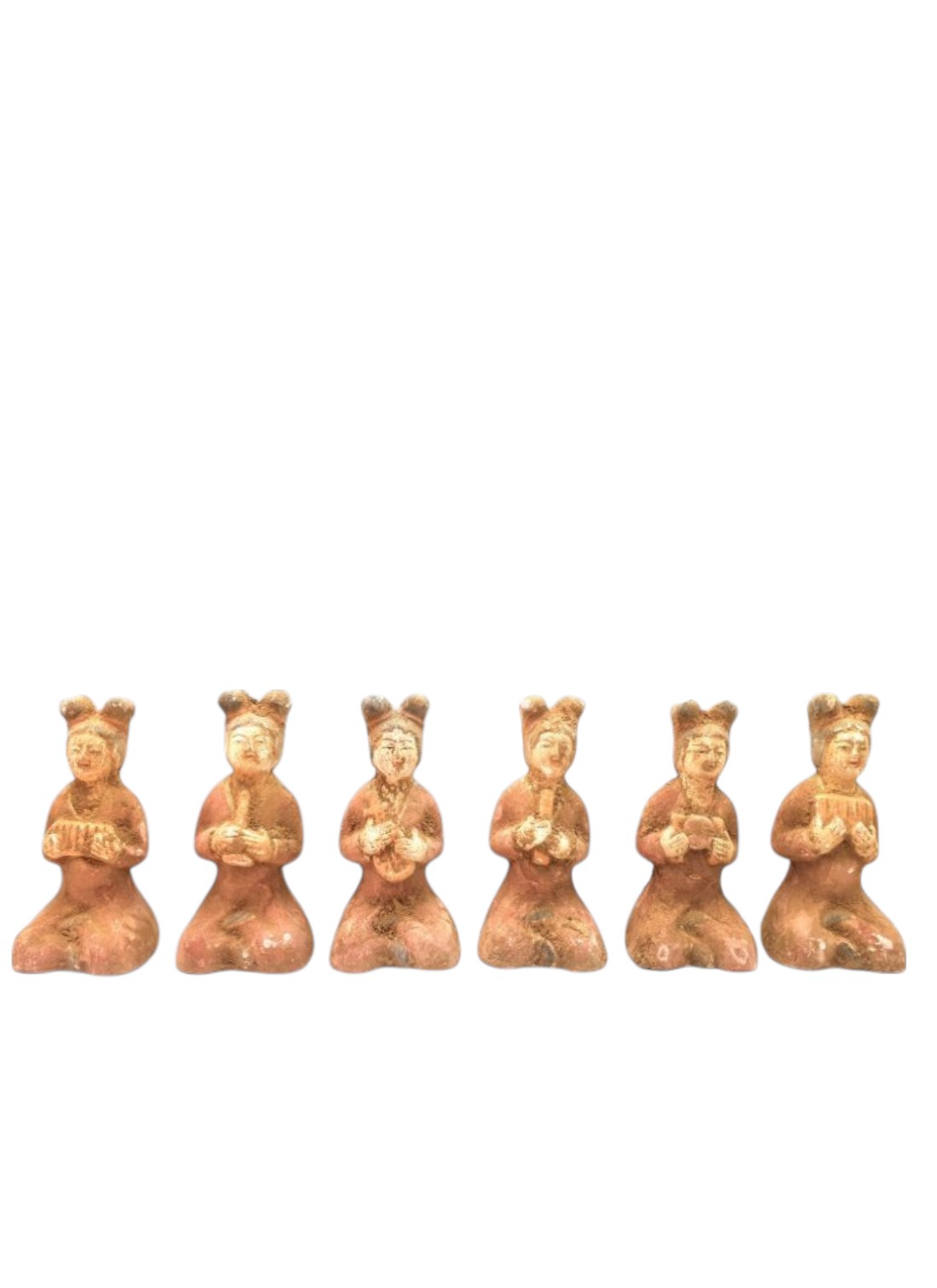 2 chinese terracotta statue seated musician tang mouth organ sheng dl 16410 5 Photoroom