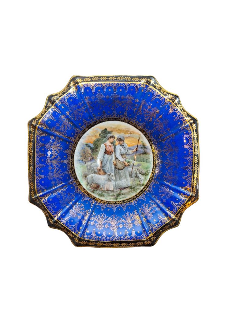 Kobaltnoplava zdjela na postolju 3 Photoroom