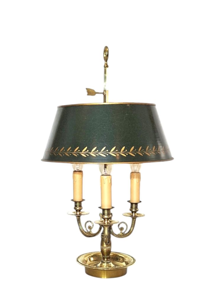 Lampa bouillotte s tamnozelenim sjenilom L 111