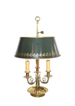 Lampa bouillotte s tamnozelenim sjenilom L 333