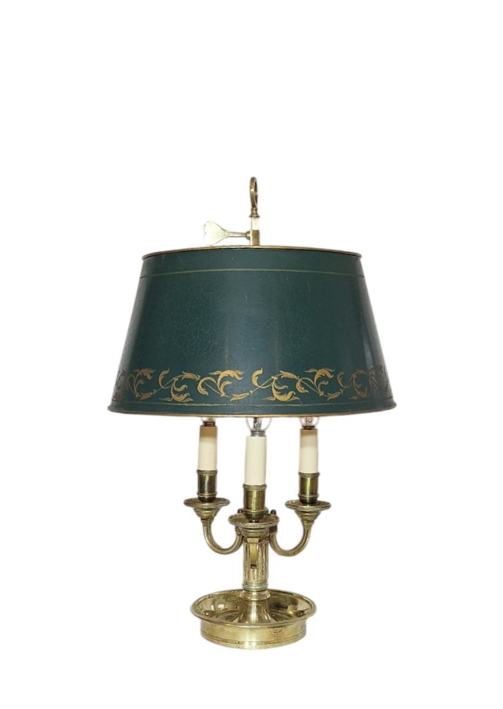 Lampa bouillotte s visokim zelenim sjenilom L