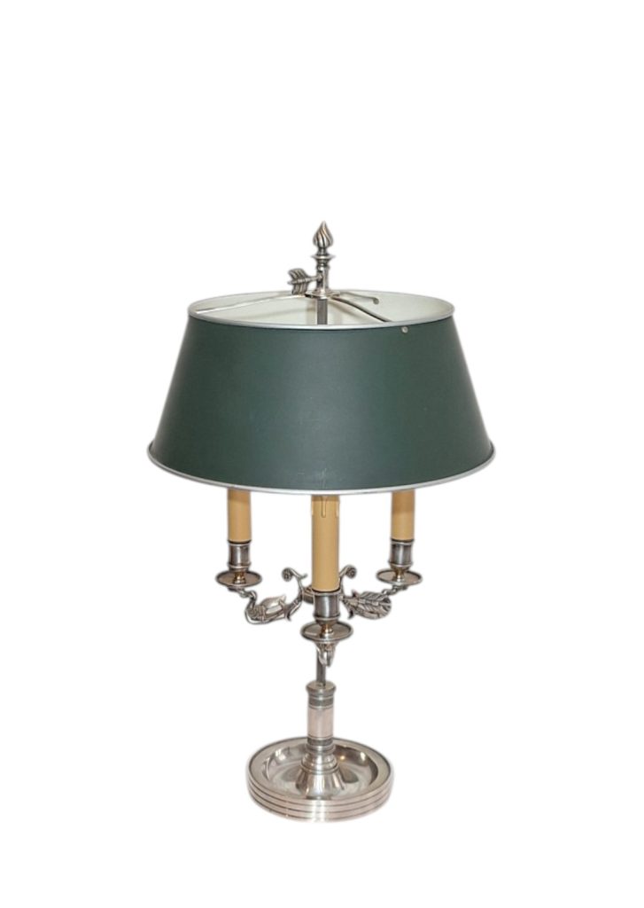 Lampa Bouillotte sa srebrnim postoljem