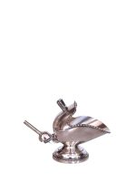 Posrebrena gravirana šećernica s lopaticom